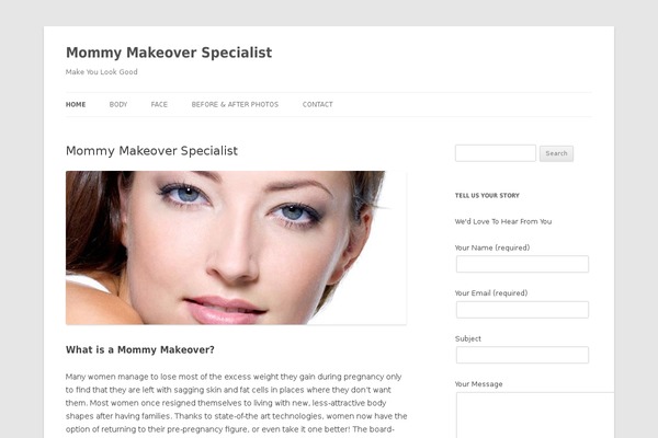 Twenty Twelve theme site design template sample