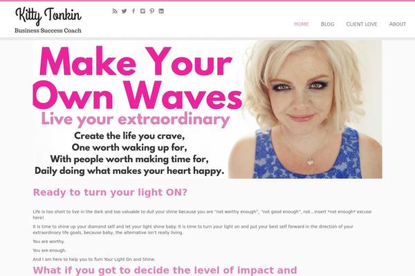 Customizr theme site design template sample