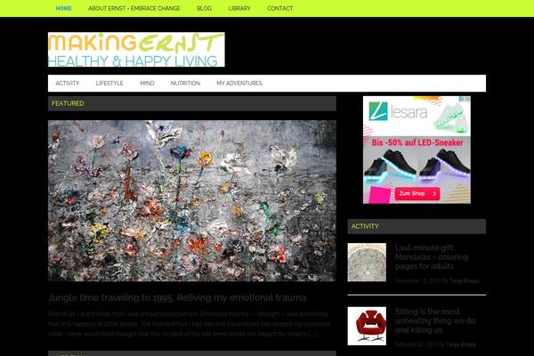 Magazine Pro theme site design template sample