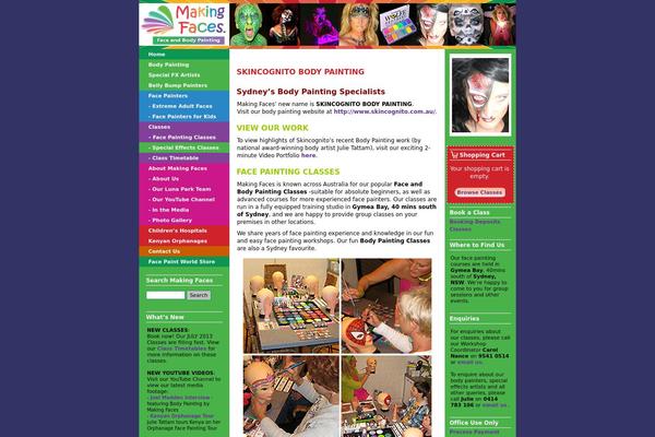 makingfacesaustralia.com site used Makingfaces1.2