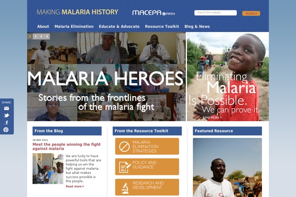 makingmalariahistory.org site used Macepa