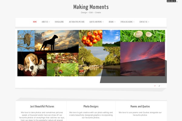 makingmoments.co.uk site used Zenon Lite