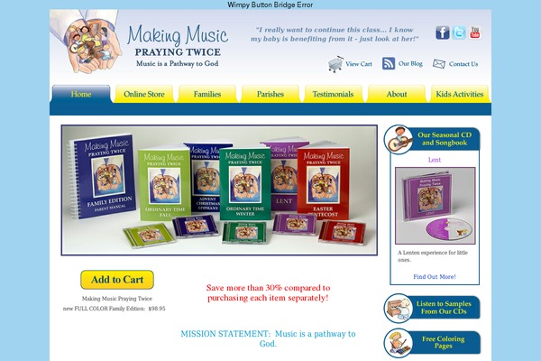 makingmusicprayingtwice.com site used Cdtheme