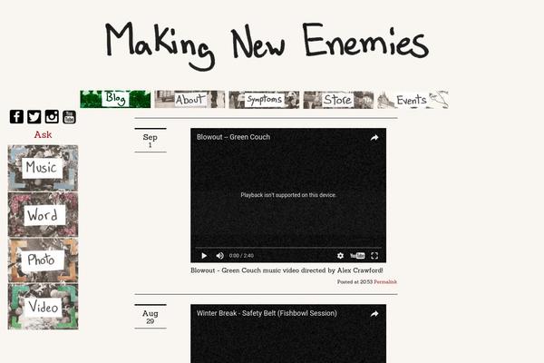 makingnewenemies.com site used Making-new-enemies-template