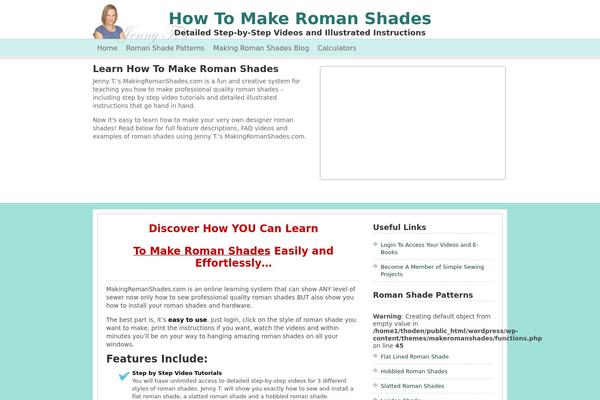 makingromanshades.com site used Makeromanshades