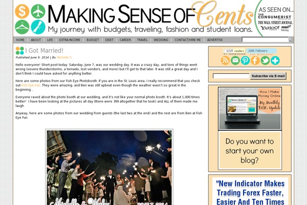 makingsenseofcents.com site used Oliveandivydesign-version2