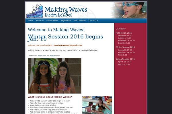 makingwaves theme websites examples