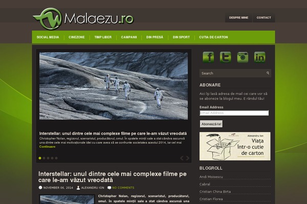 malaezu.ro site used Futura