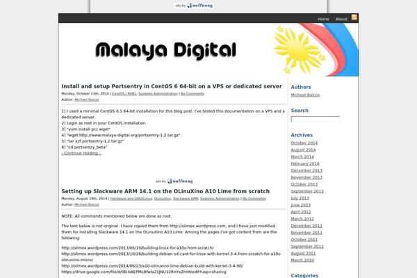 malaya-digital.org site used Gadget Story