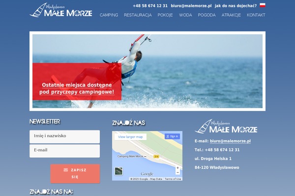 malemorze.pl site used Hoteller2