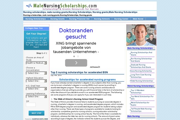 malenursingscholarships.com site used Bluesense-new