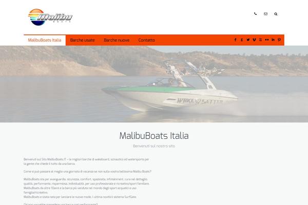 Malibu theme site design template sample