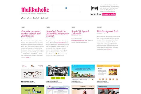 malikaholic theme websites examples