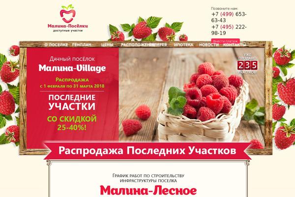 malina-village.ru site used Malina