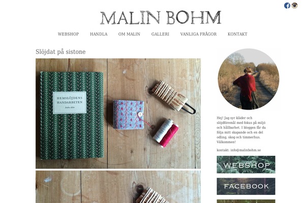 malinbohm.se site used Malin2013