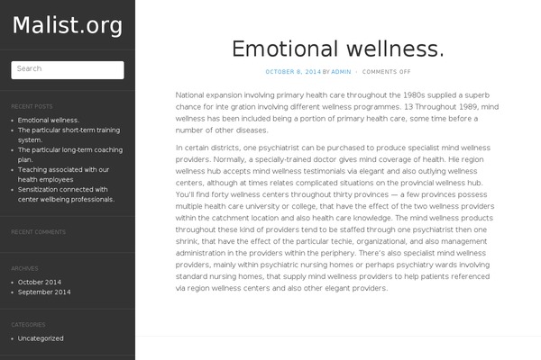 Flat theme site design template sample