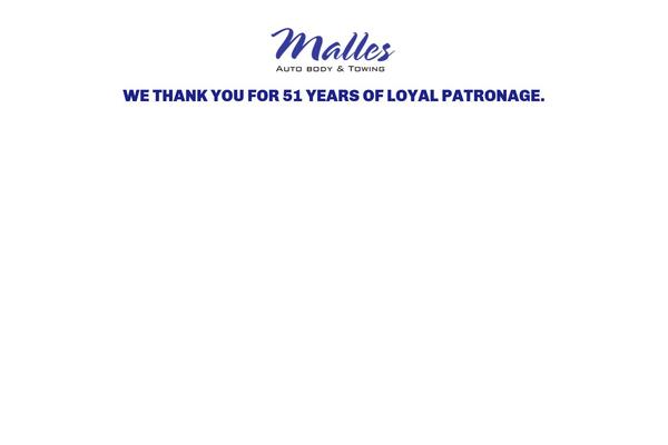 mallesautobody.com site used Mallesautobody