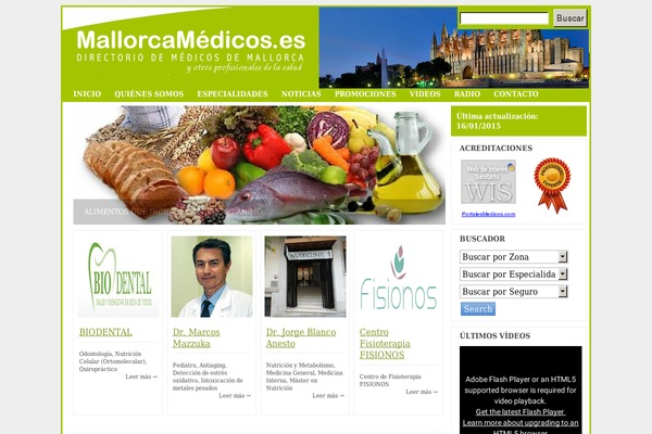 mallorcamedicos.es site used Mmallorca