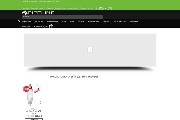 Pipeline theme site design template sample