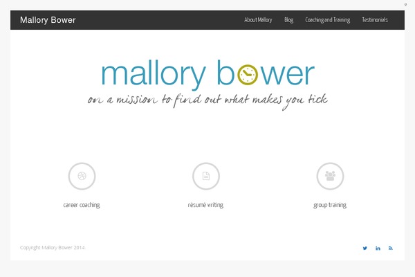 mallorybower.com site used Simple Style
