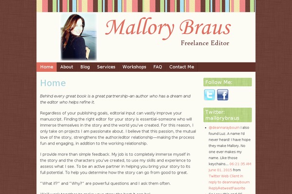 mallorybraus.com site used Scrappy