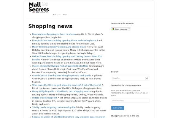 mallsecrets.co.uk site used Canvasjune