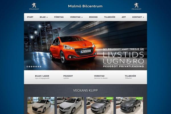 malmobilcentrum.com site used Peugeot