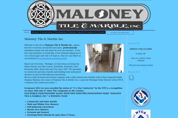 maloneytileandmarble.com site used Dcbot_3.0