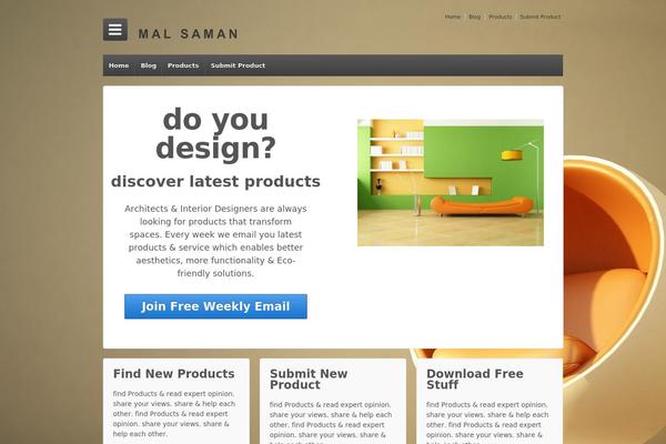 Responsive theme site design template sample