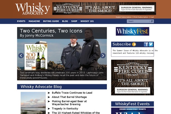 maltadvocate.com site used Whisky-advocate