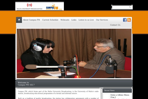 maltauniversitybroadcasting.com site used Campusfm