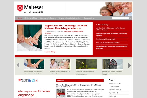 malteser-blog.de site used Mimbo Pro