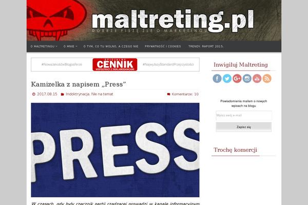 WordPress website example screenshot