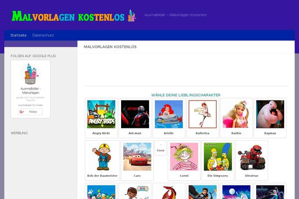Hueman theme site design template sample
