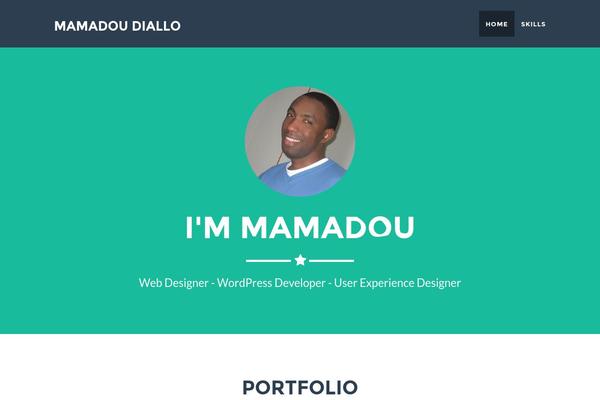 mamadoudiallo.com site used Ta-portfolio
