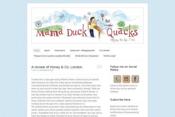 mamaduckquacks.com site used Cube-blog