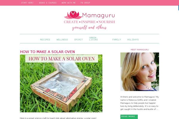 mamaguru.com site used Foodie-pro-custom