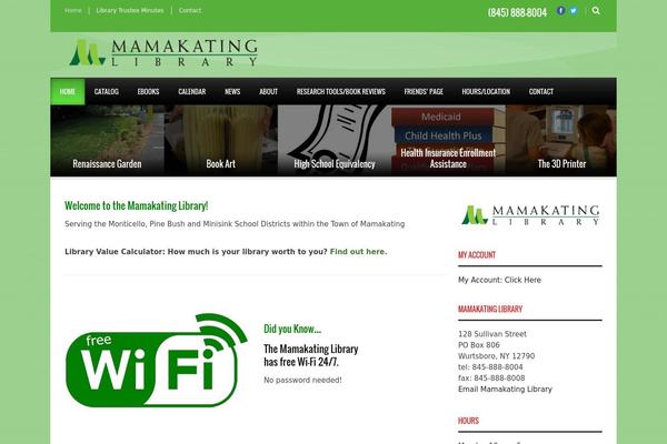 mamakatinglibrary.org site used Worldwide-v1-00
