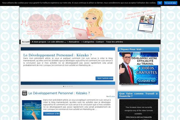 Kami-child theme site design template sample