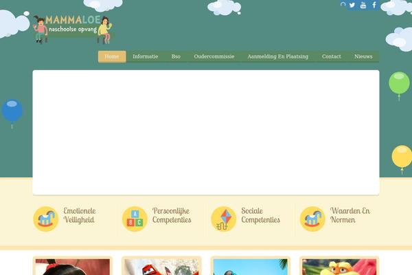 Happy Kids theme site design template sample