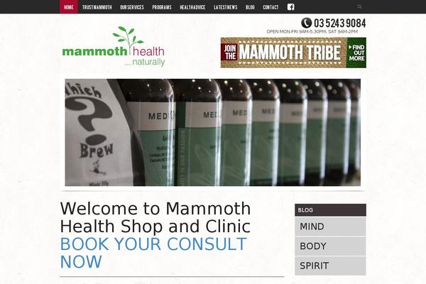 mammothhealth.com.au site used Mammothhealth