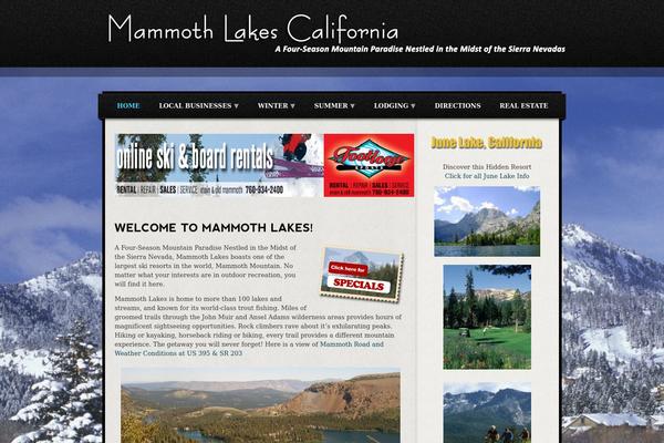 mammothlakes.com site used Tarnished-theme