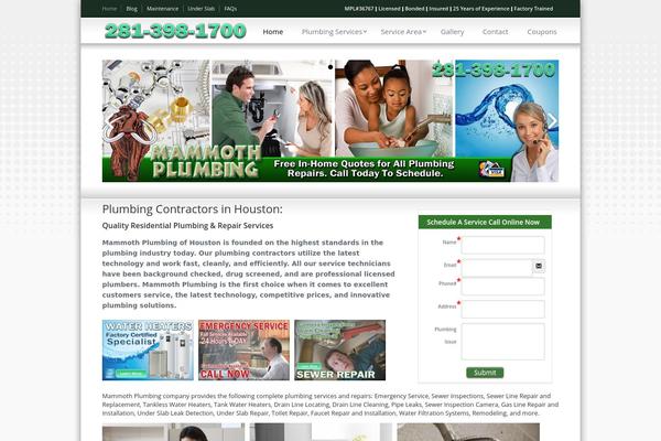 mammothplumbing.com site used Sterling