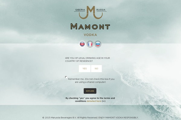 mamontvodka.com site used Mamont