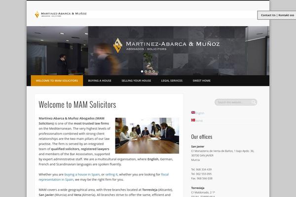 Salient theme site design template sample
