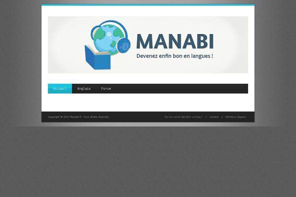 manabi.fr site used Colormag-pro-child