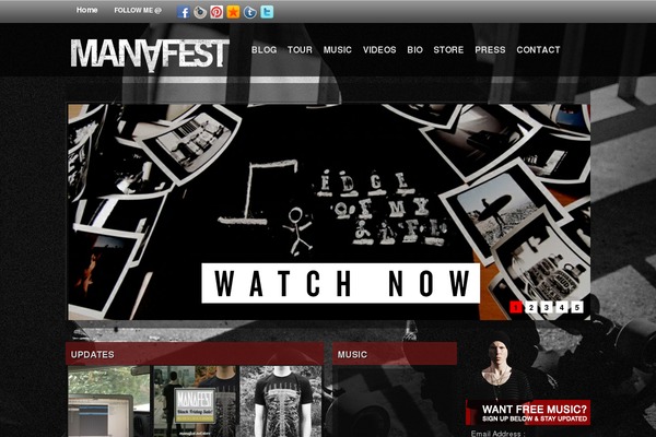 manafest.net site used Interfaces-2.0