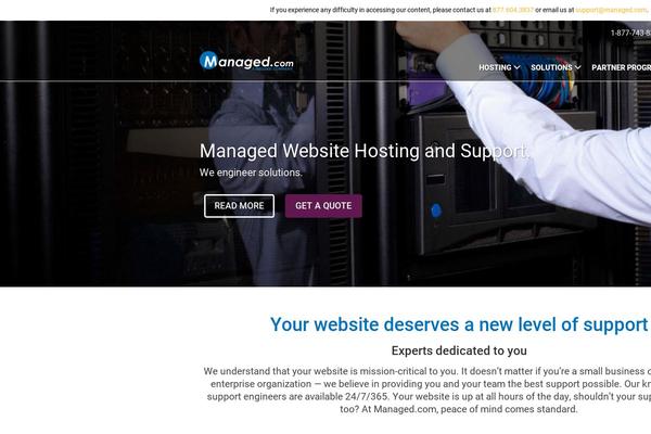 managed.com site used Managed