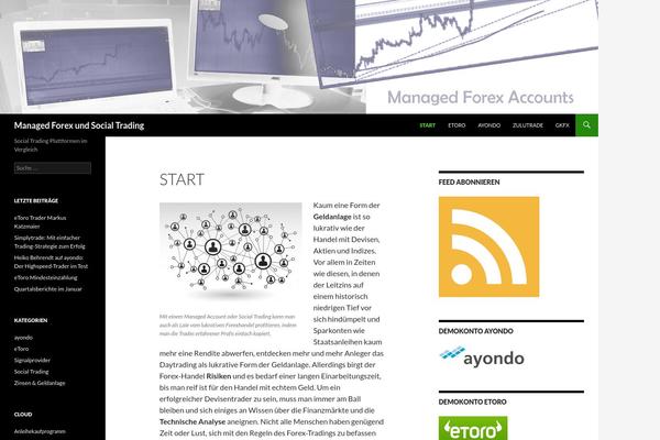 Twenty Fourteen theme site design template sample