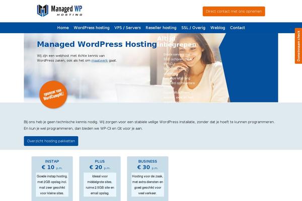 managedwphosting.nl site used Managed-wp-hosting